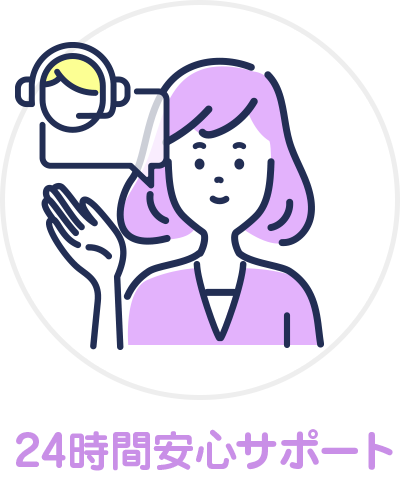 24時間サポート